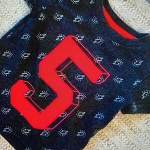 Adorable design sleeve floral shirt